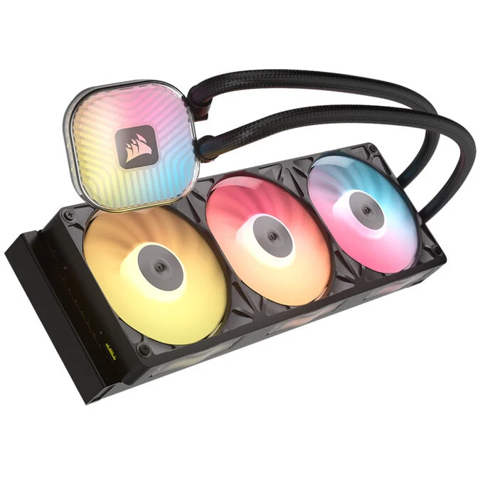 Ftohës për Procesor CORSAIR iCUE LINK TITAN II 360 RX RGB / 360mm / 3x120mm / FlowDrive 2 / RX II RGB / iCUE LINK / 44 RGB LED - Zezë