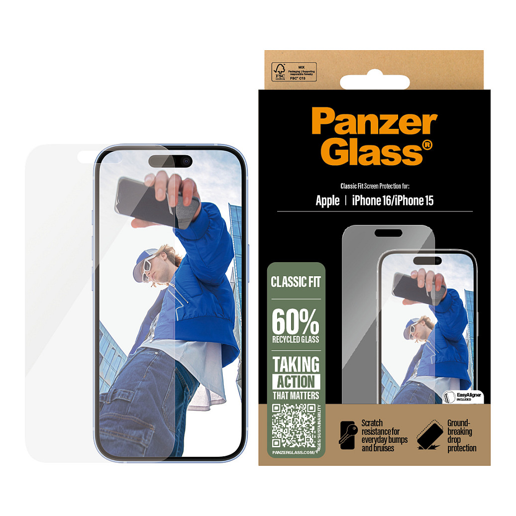 Aksesorë për telefon PanzerGlass / iPhone 16 / Classic Fit - 2