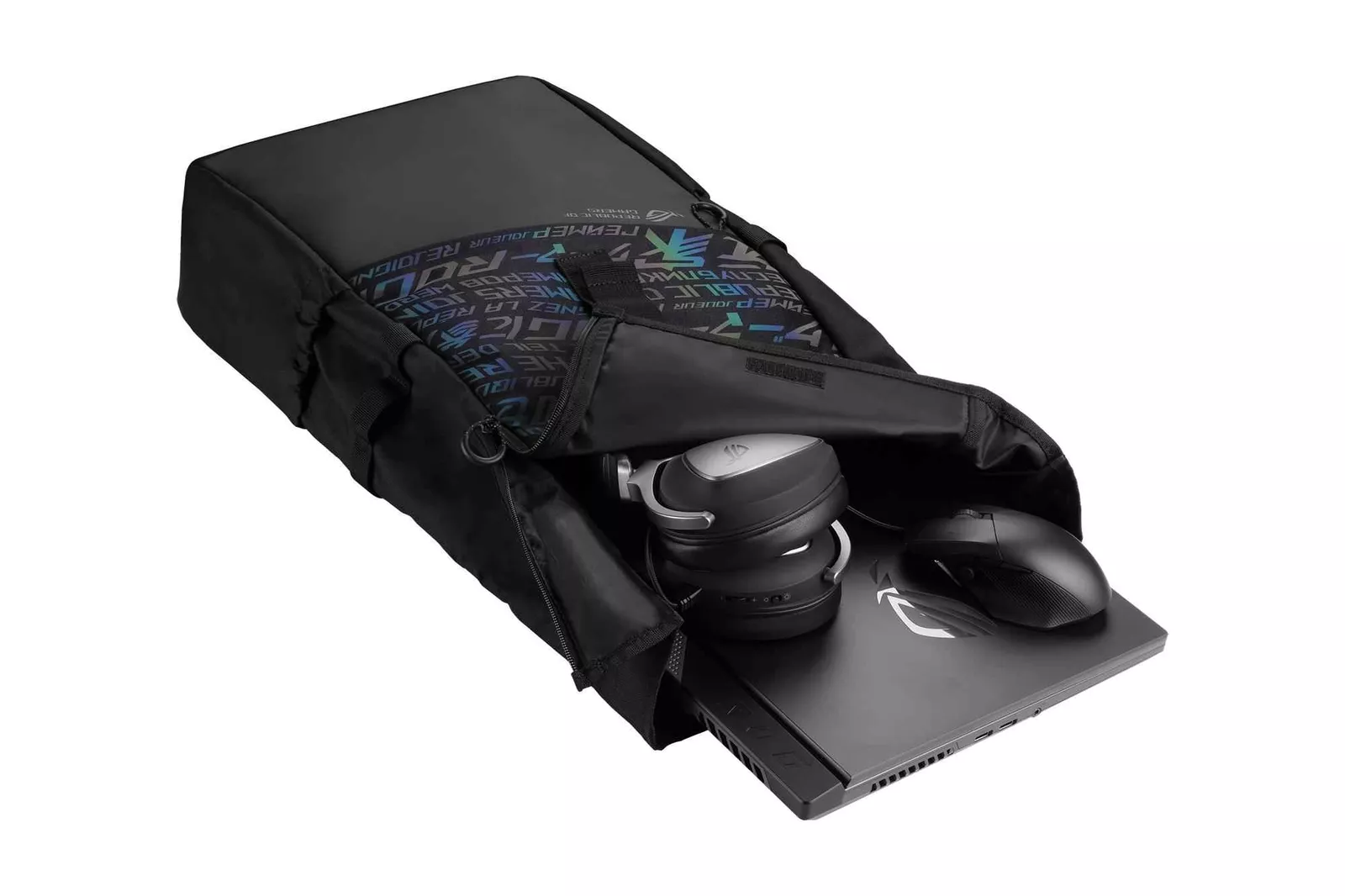 Çantë për Laptop Asus ROG BP4701 / B53-106 / 18 Inch / Polyester / Water-Repellent / Reflective / 46x30.5x13.5 cm / 0.63kg / E zezë - 2