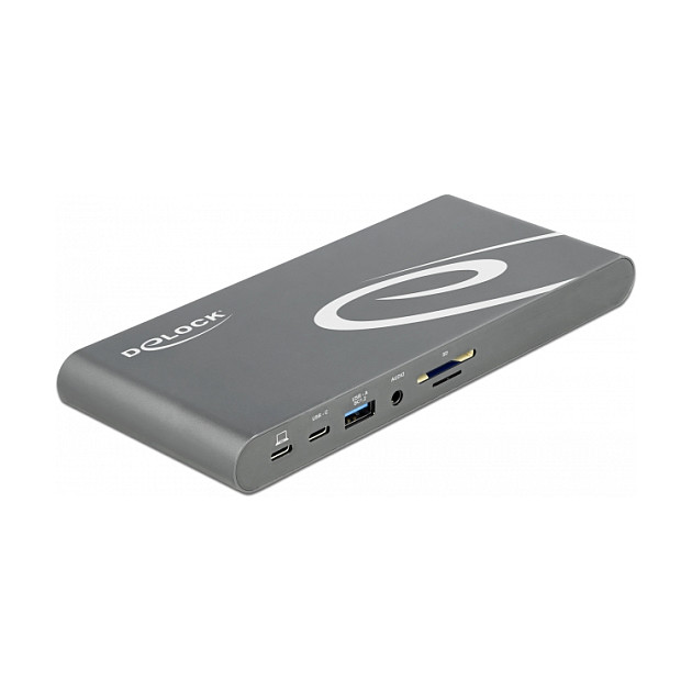 Docking Station DeLOCK / DP + HDMI + USB 3.2 + USB-C / RJ45 Ethernet / Audio - 3
