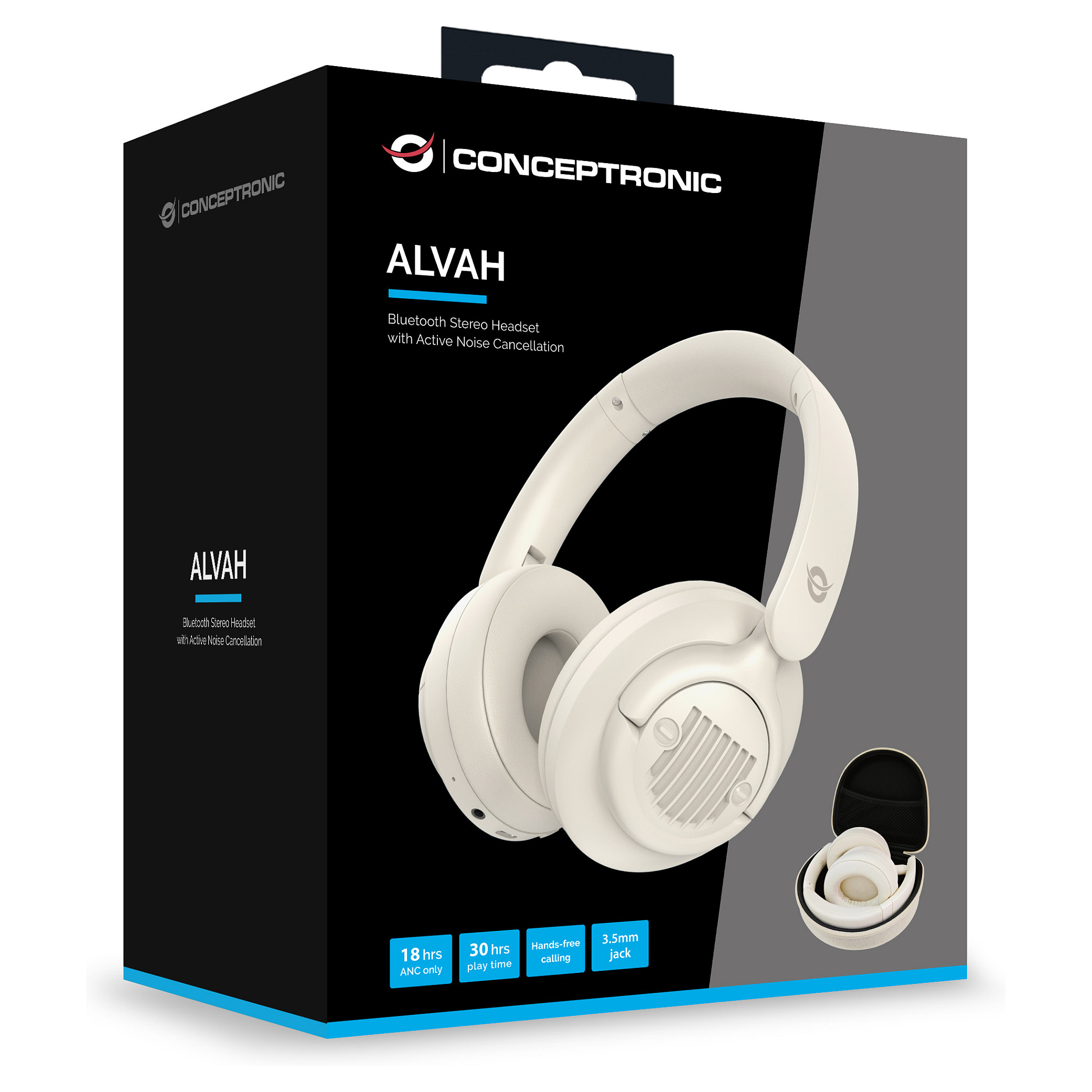 Kufje pa Kabllo Conceptronic Headset / BT 5.4 / Stereo / 25 Hours - Bardhë - 5