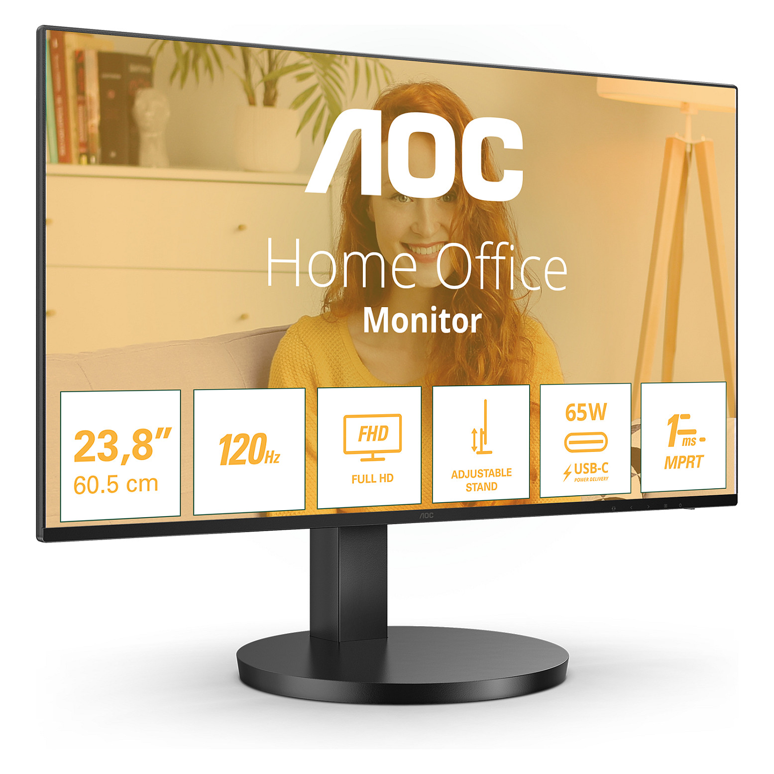 Monitor AOC 68.6cm/27" (1920x1080) AOC Basic-line 27B3CF2 16:9 FHD IPS 1ms 100Hz HDMI USB-C Speaker Zi - 2