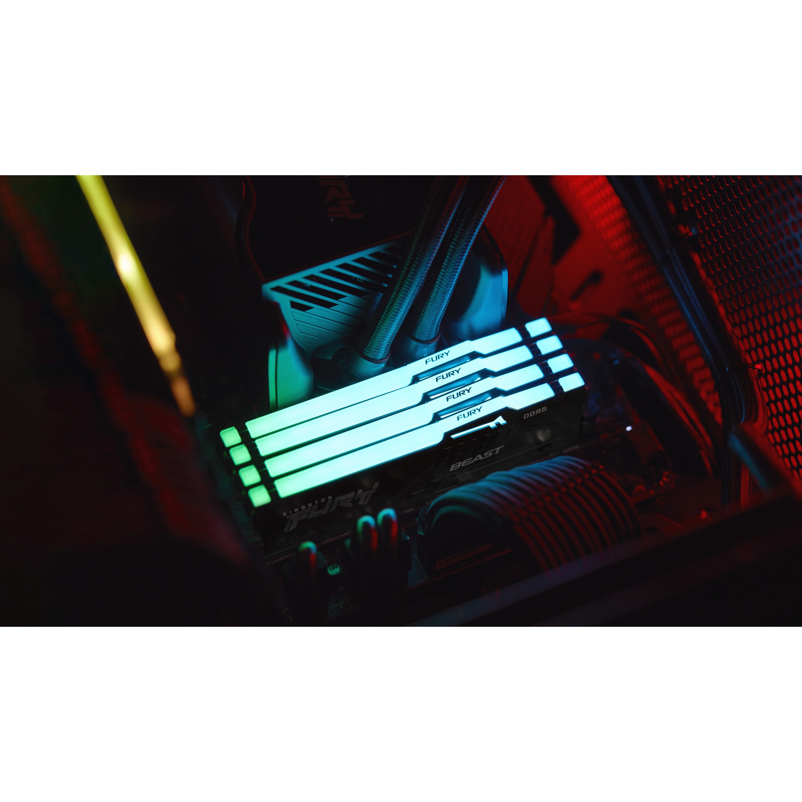 RAM Memorie DDR5 Kingston FURY Beast RGB / 32GB / DIMM / 6000MHz / CL36 / 288-pin - Zezë - 15