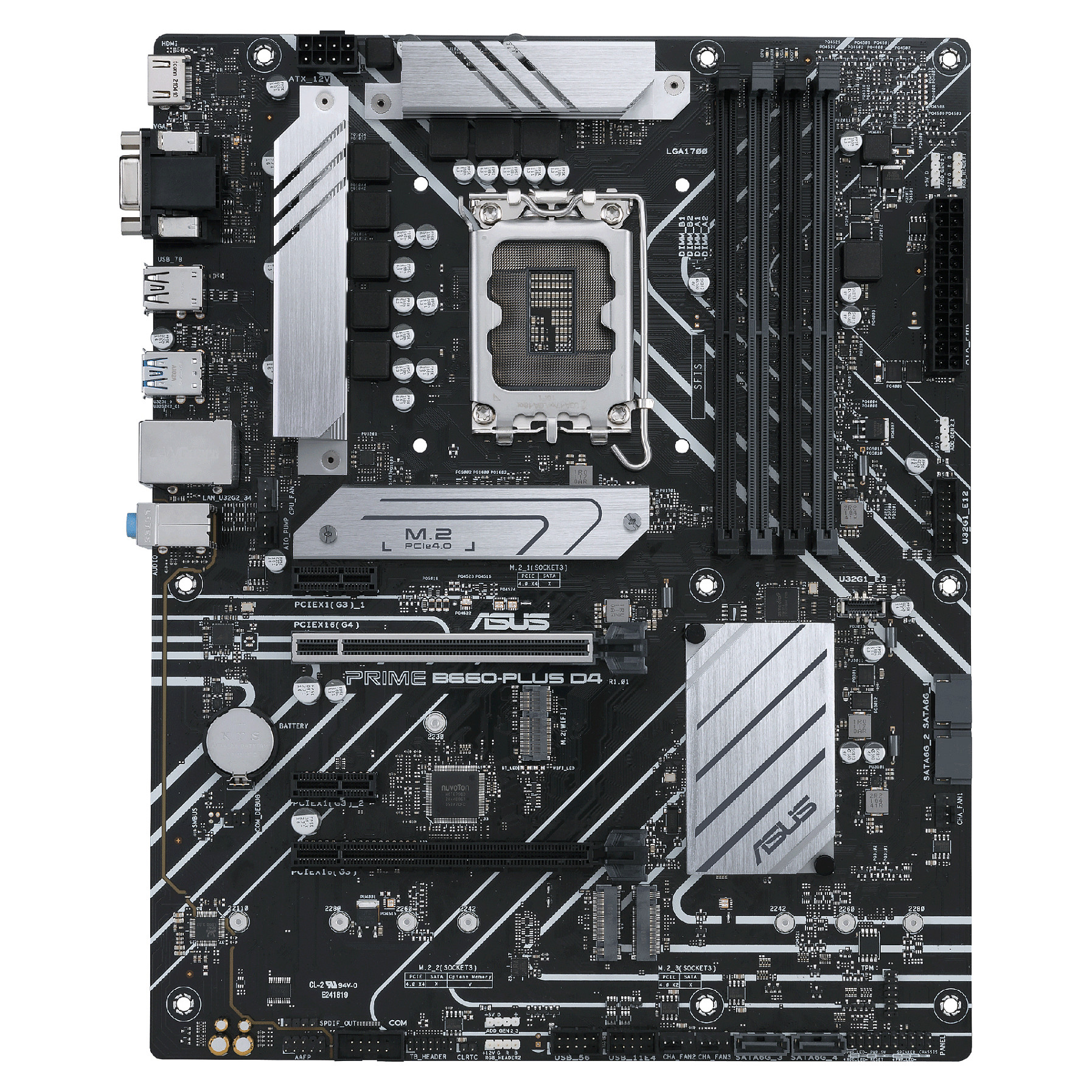 Pllakë Amë MB Intel ASUS PRIME B660-PLUS / LGA 1700 / DDR4 / HDMI+VGA+DP - 2