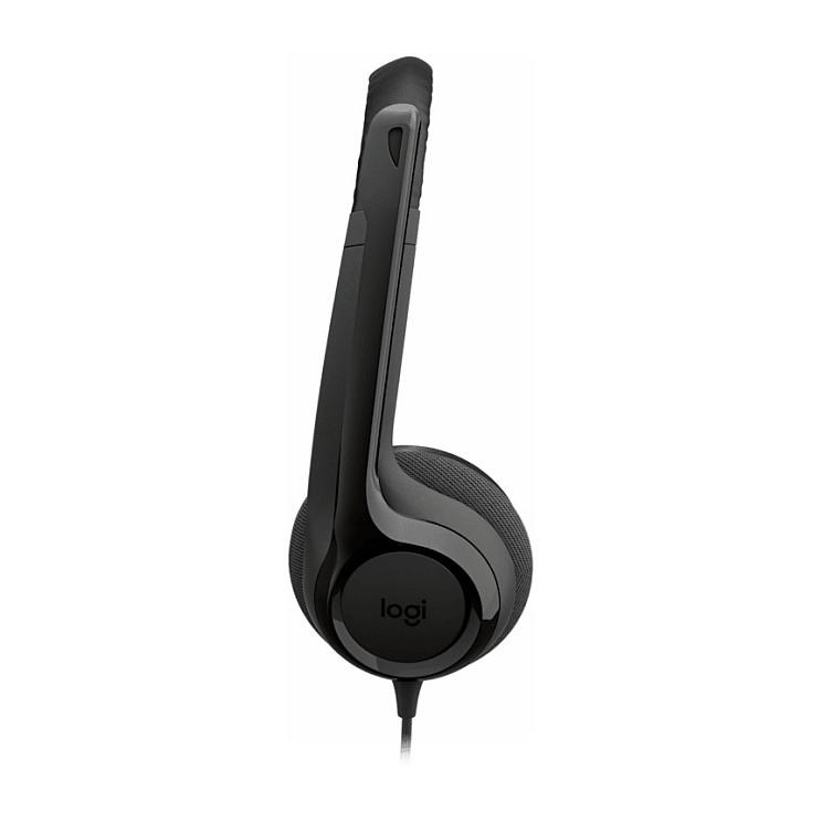 Kufje me kabllo Logitech H390 / On-Ear / USB-A / Stereo / Mikrofon Noise-Cancelling / 30mm - Zezë - 3