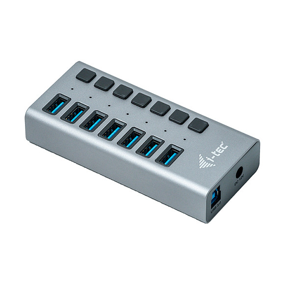 Hub I-TEC USB 3.0 / 7 Porta / 36W / Me Furnizim Energjie - Metalik - 3