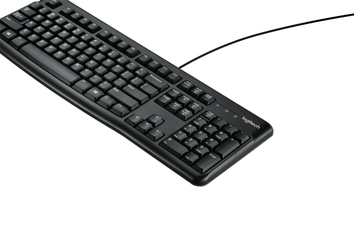 Tastierë me Kabllo Logitech K120 – Zezë - 1