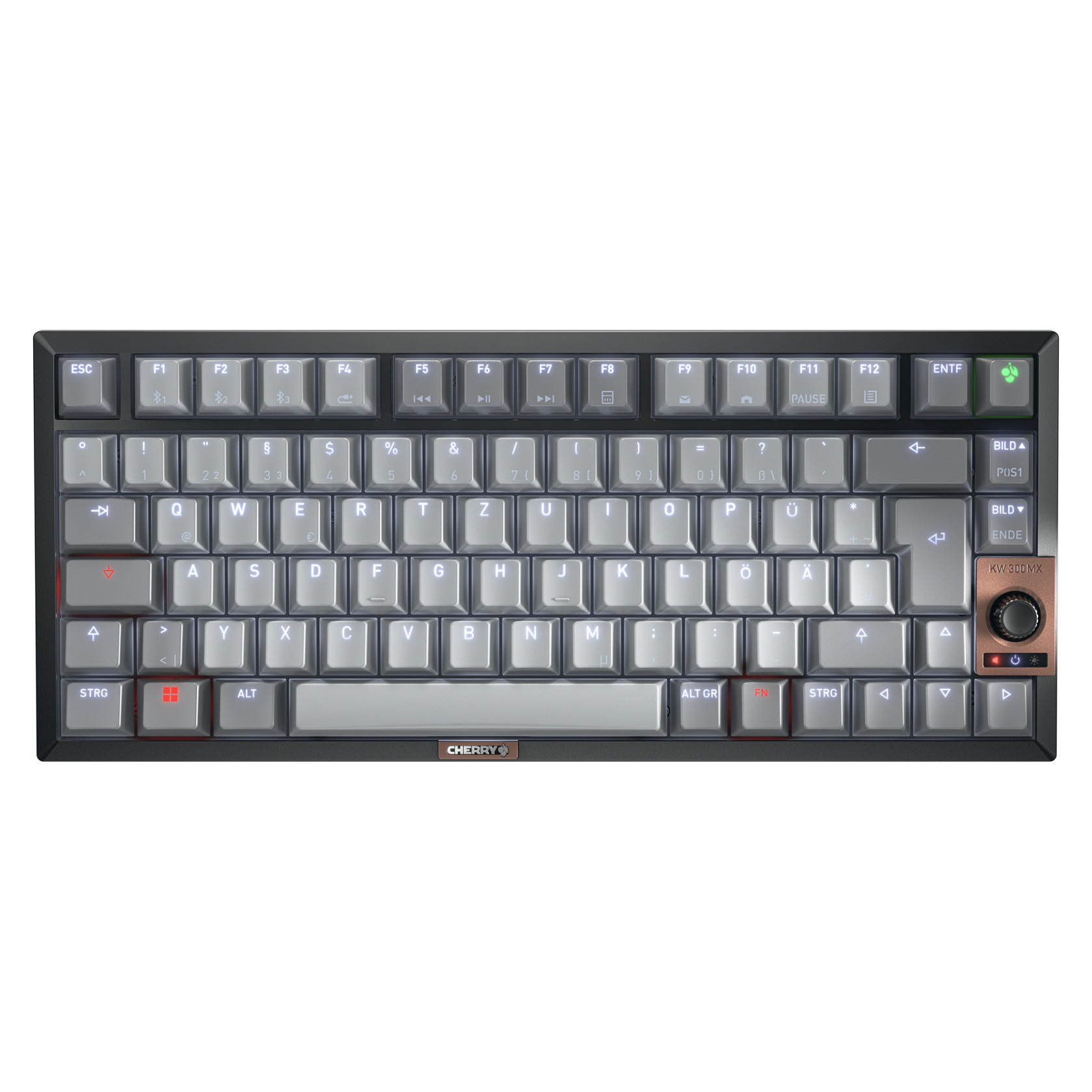 Tastierë pa kabllo CHERRY MX 2A Brown / QWERTZ - Gri - 1