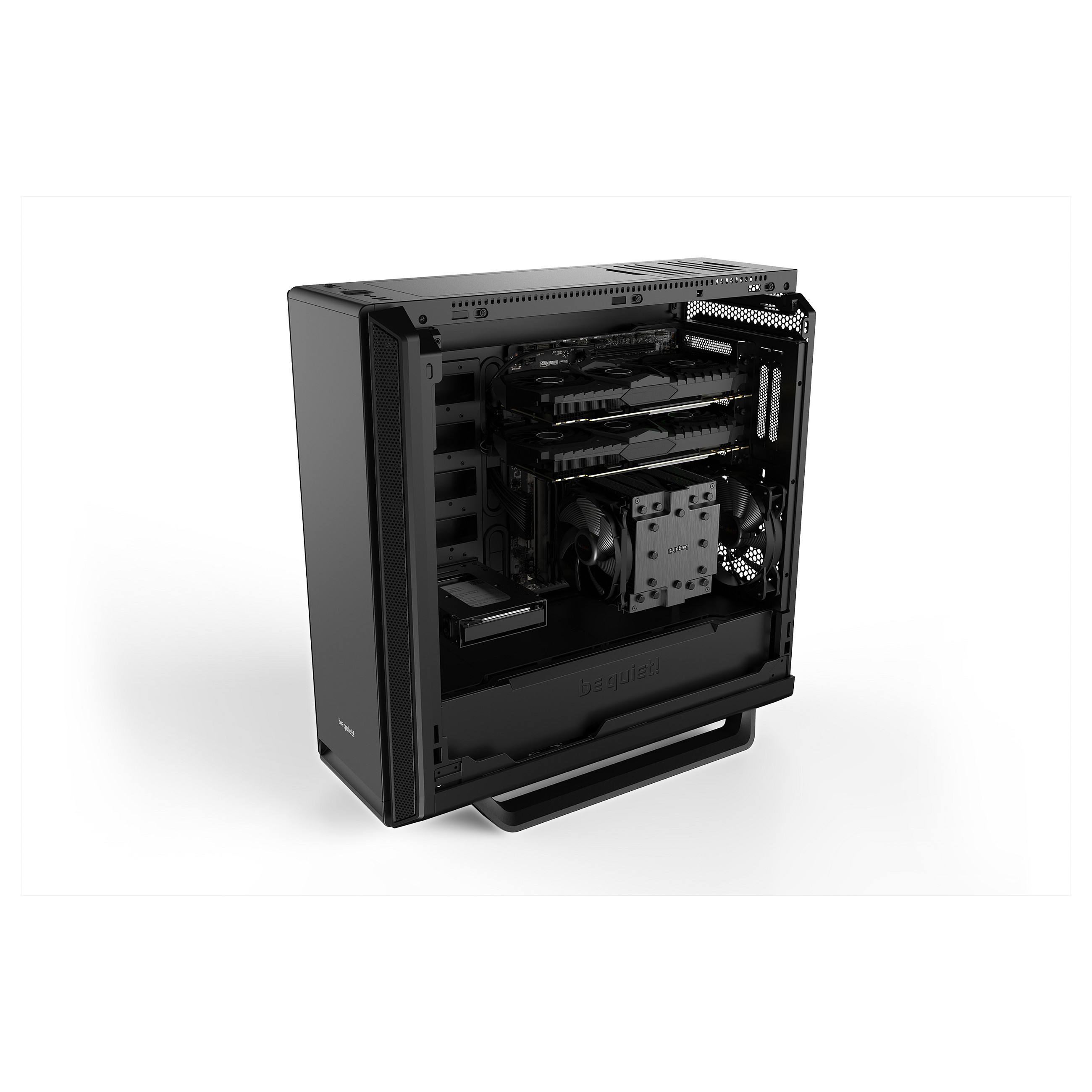 Kasë PC be quiet! Silent Base 802 / Midi Tower / E-ATX + ATX / 2x 140mm + 1x 140mm Fan / Airflow + Silent - Zezë - 10