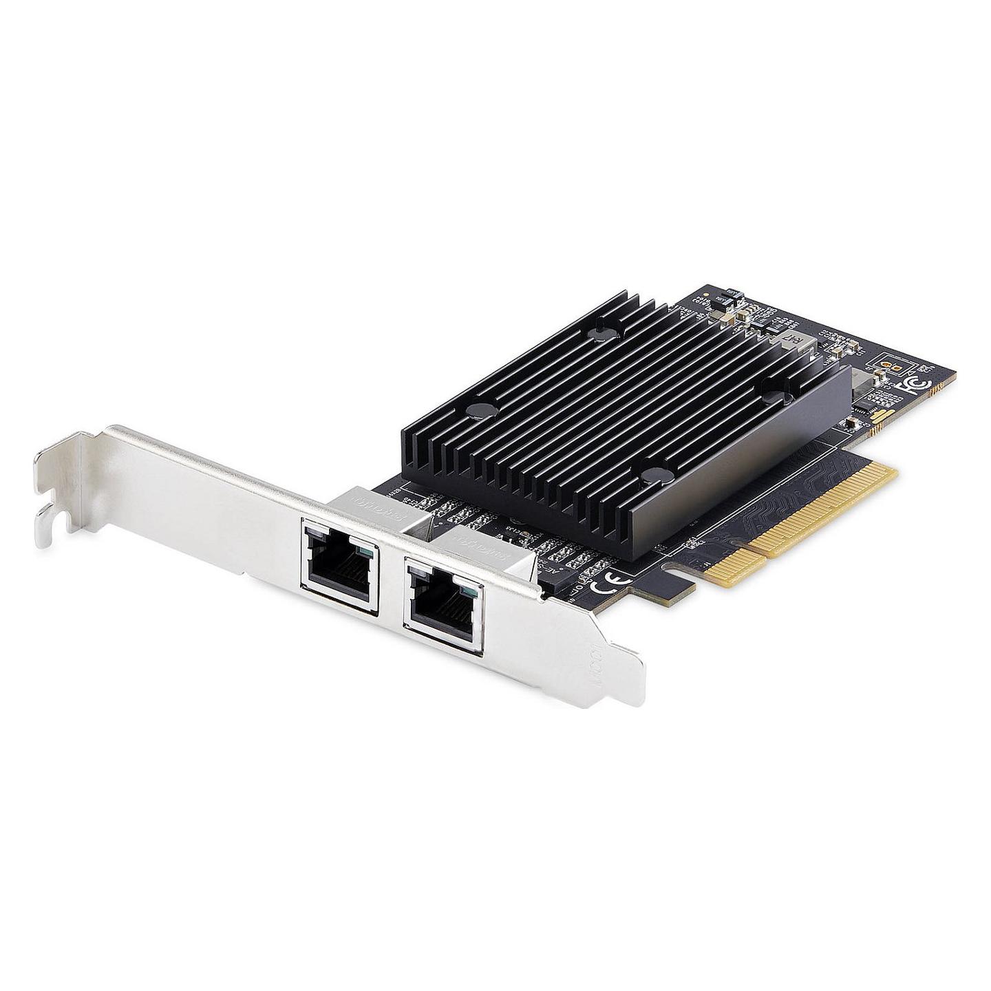 Kartë Rrjeti StarTech.com PR210B-NETWORK-CARD, 2×10GbE RJ45, PCIe 3.0 x8 - Zezë