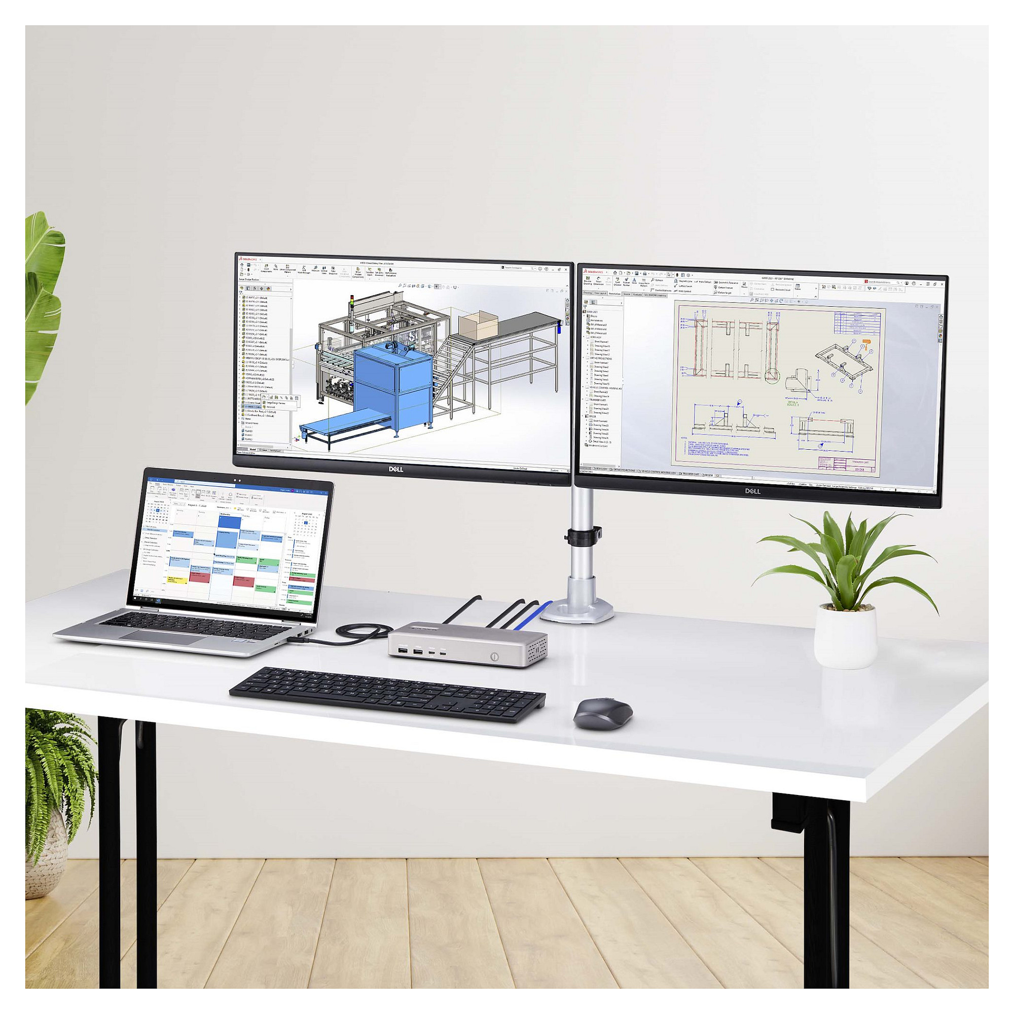 Docking Station USB4 StarTech Dual 4K Dock / 100W PD / 3xUSB-A / 2xUSB-C / 2xHDMI – Argjend - 16