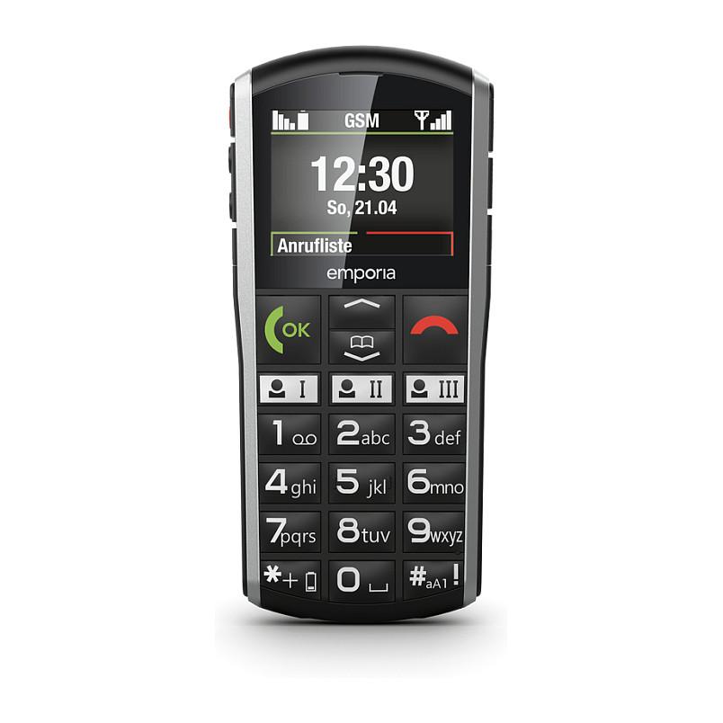 Telefon i thjeshtë Emporia SIMPLICITY / 2" / 2G / Bluetooth / FM – Zezë/Argjend
