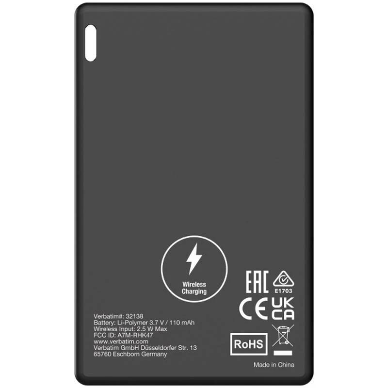 Gjurmues Bluetooth Verbatim My Finder Card MYFCR-01B, Bluetooth 5.1, IP66, 110mAh, Apple Find My - Zezë - 2