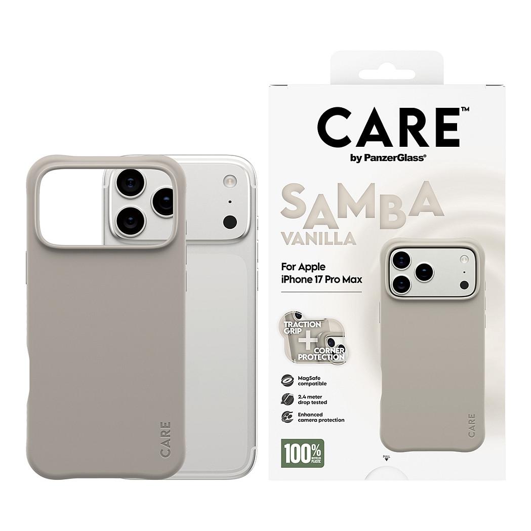 Case për Telefon PanzerGlass CARE Samba për iPhone 17 Pro Max, MagSafe - Krem - 3