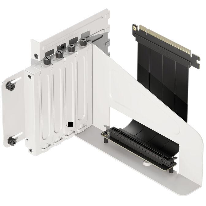 Mbajtës Vertikal për Kartelë Grafike HAVN HS 420 / PCIe 5.0 Riser / deri në 4.5-Slot / 470mm - Bardhë