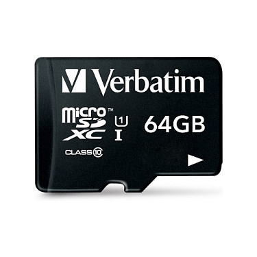 Kartë Memorie SD CARD Verbatim Premium - Flash Memory Card (adapter included) - 64 GB - Class 10 - microSDXC UHS-I - 2
