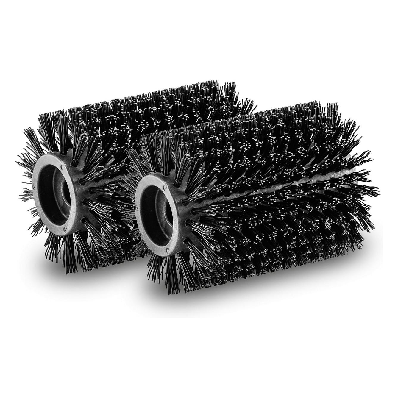 Aksesorë për Fshesë me Vakum Kärcher 2.644-121.0 / Roller Brushes for PCL 4 / 2 pcs / Stone Surfaces - Zezë - 1
