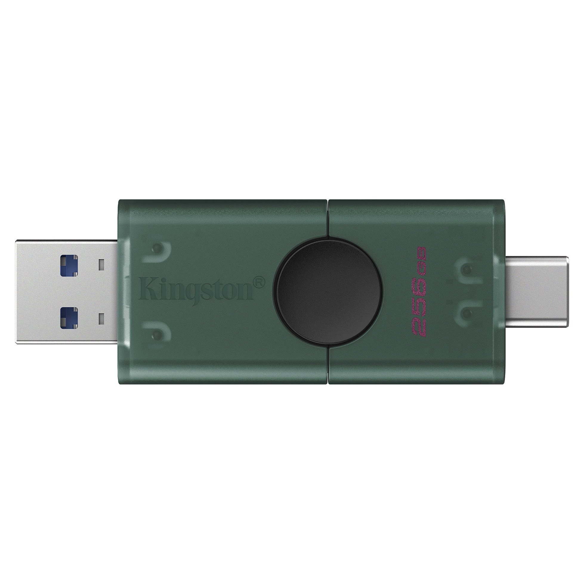 USB Flash Drive Kingston Technology DataTraveler Duo G2 / 256GB / USB Type-A + USB Type-C / USB 3.2 Gen 1 - Zezë/Gjelbër