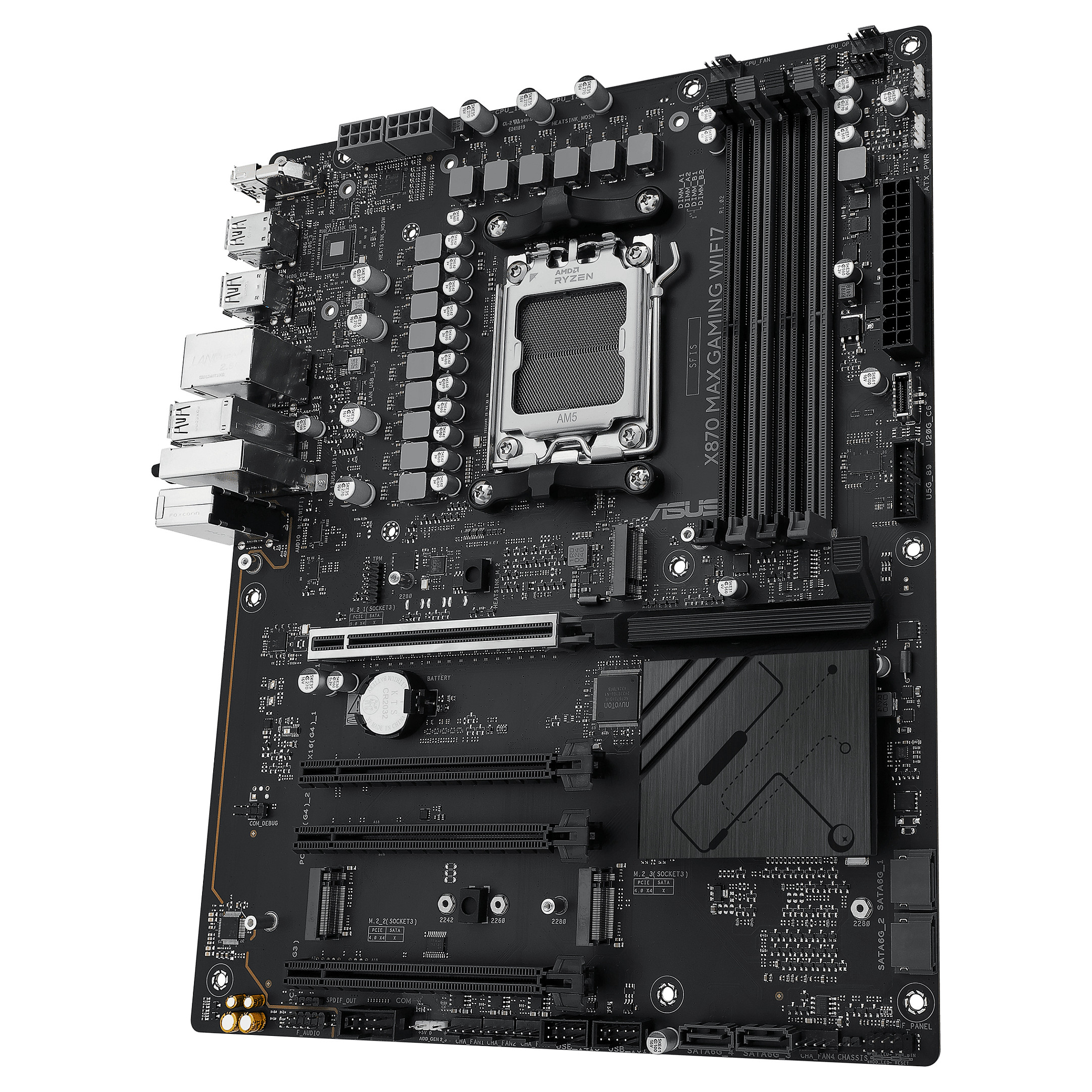 Pllakë Amë AMD AM5 ASUS X870 MAX GAMING WIFI7 / DDR5 / ATX / HDMI - 11