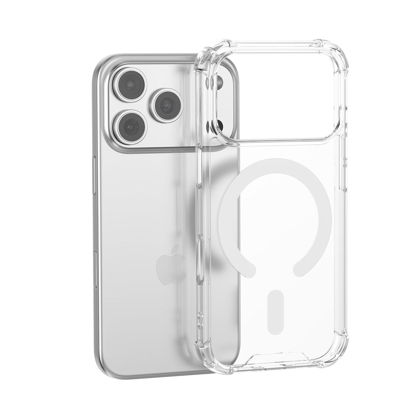 Case për Telefon 4smarts Hybrid Ibiza për iPhone 18 Pro / 17 Pro, MagSafe - Transparente