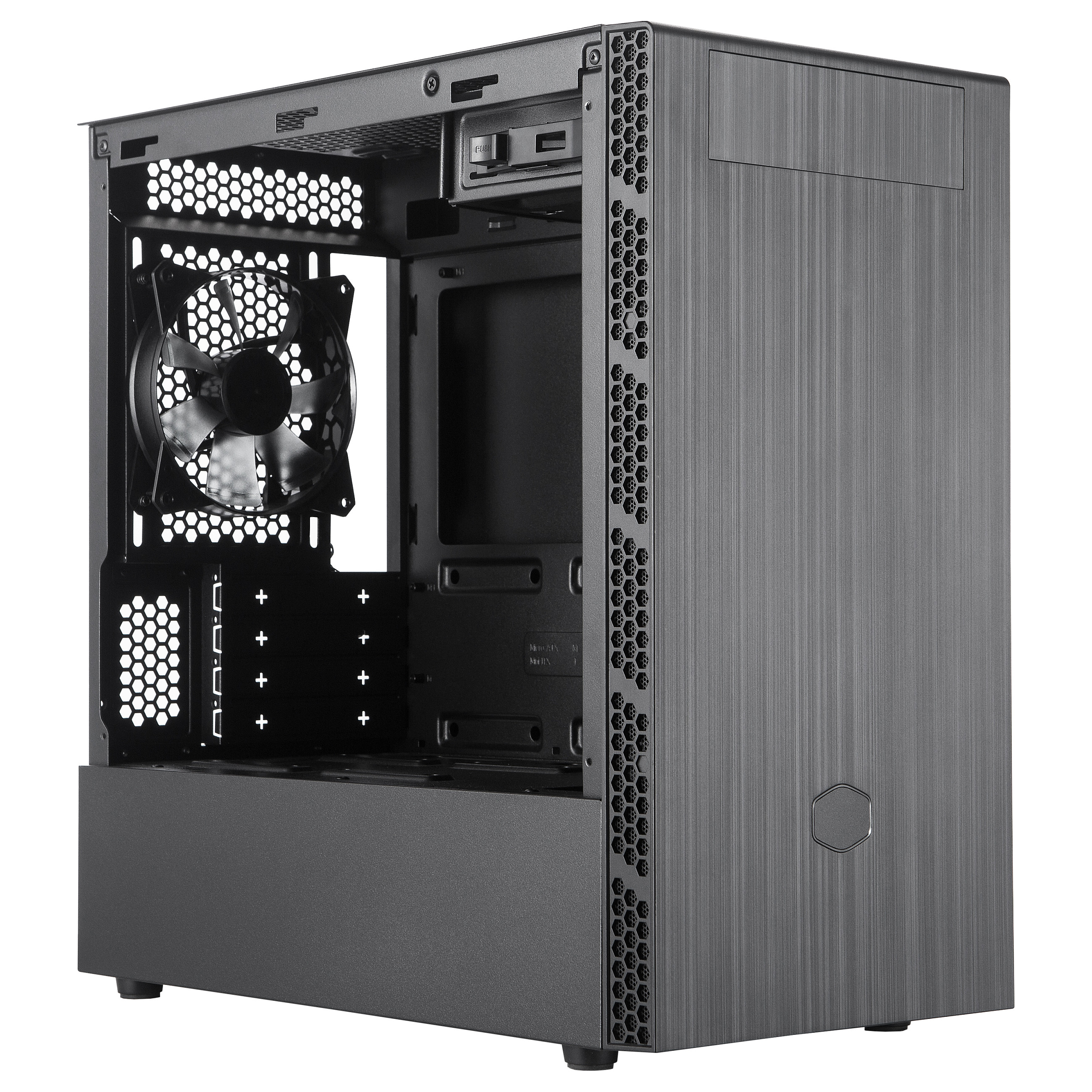 Kasë PC Cooler Master MasterBox MB400L / Tower / Micro ATX / 5x Fan Support / Steel / 280mm Radiator - Gri