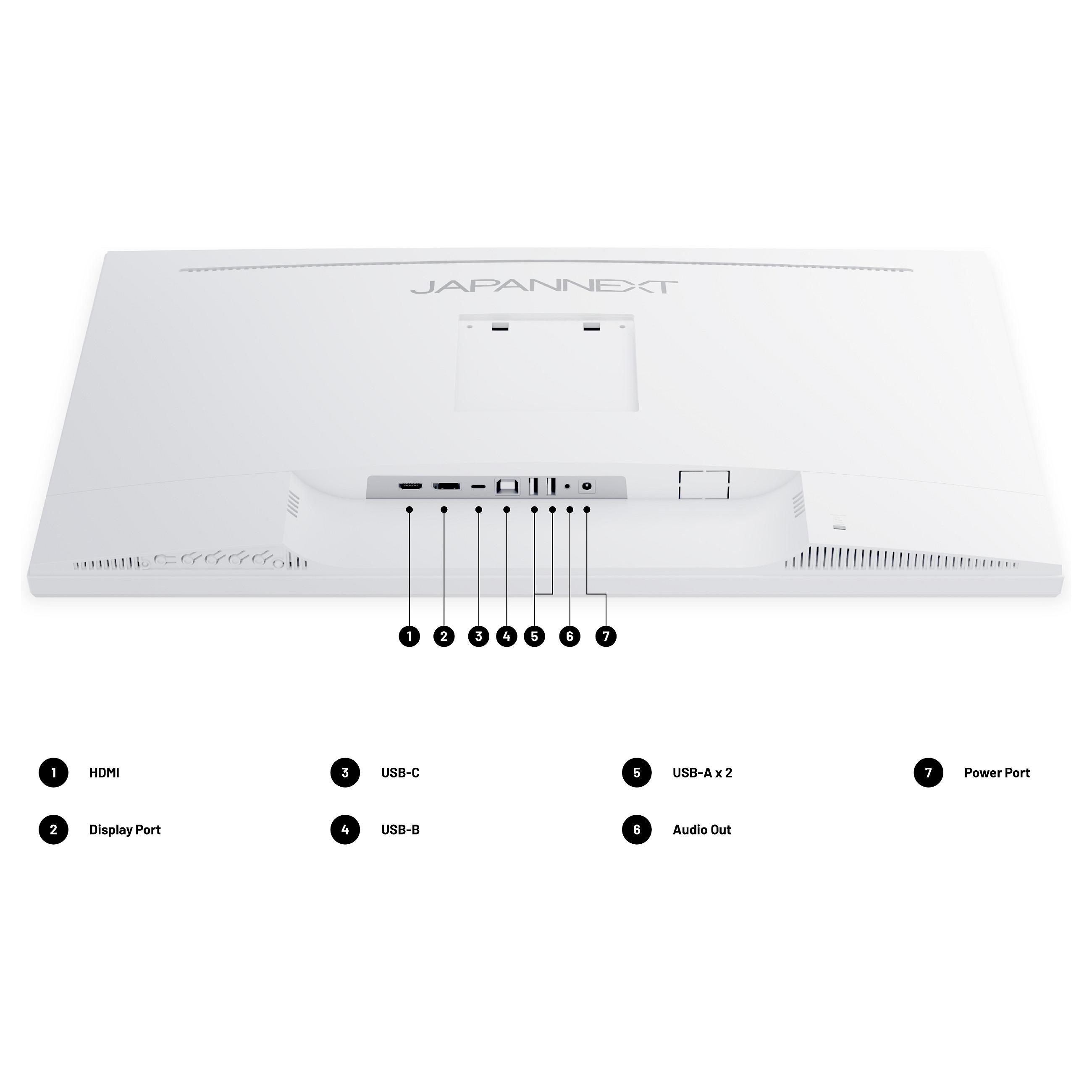 Monitor JapanNext JN-IPS270UHD60F-C65W-HSP-W / 27"/ 4K Ultra HD IPS LED / 60Hz / 8ms / HDMI+DP - Bardhë - 7