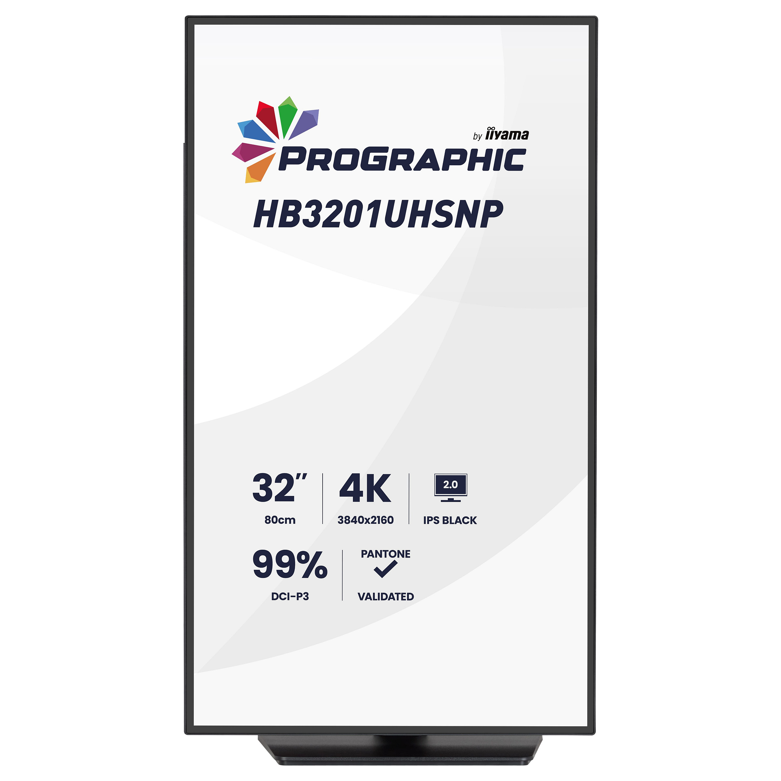 Monitor iiyama ProGraphic HB3201UHSNP-B1 / 31,5"/ 4K Ultra HD IPS / 60 Hz / 4 ms / HDMI+USB+DP - Zezë - 2