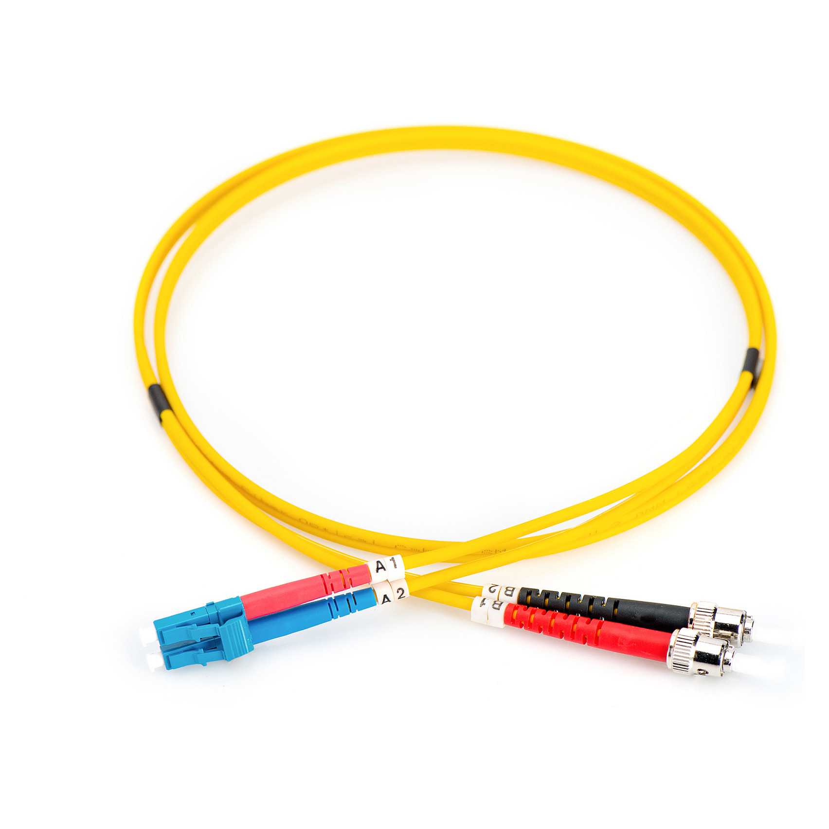 Kabllo për Rrjet DIGITUS Fiber Optic Patch Cable LC–ST / 2.00m / Singlemode Duplex OS2 / Polybag - 4