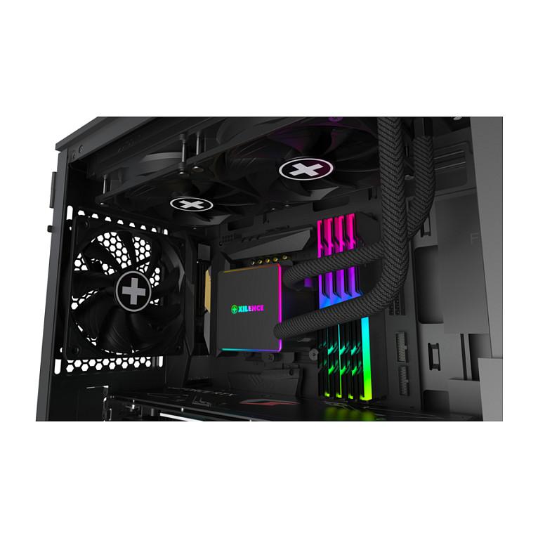 Ftohës për Procesor Xilence LiQuRizer RGB XC982, 240mm, 300W TDP, 2x120mm, ARGB - Zezë - 9