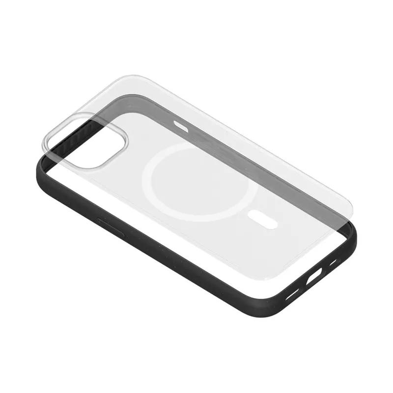 Case për Telefon Woodcessories ECO643, për Apple iPhone 14 Plus, Bioplastikë, MagSafe – Transparente , Zezë - 2