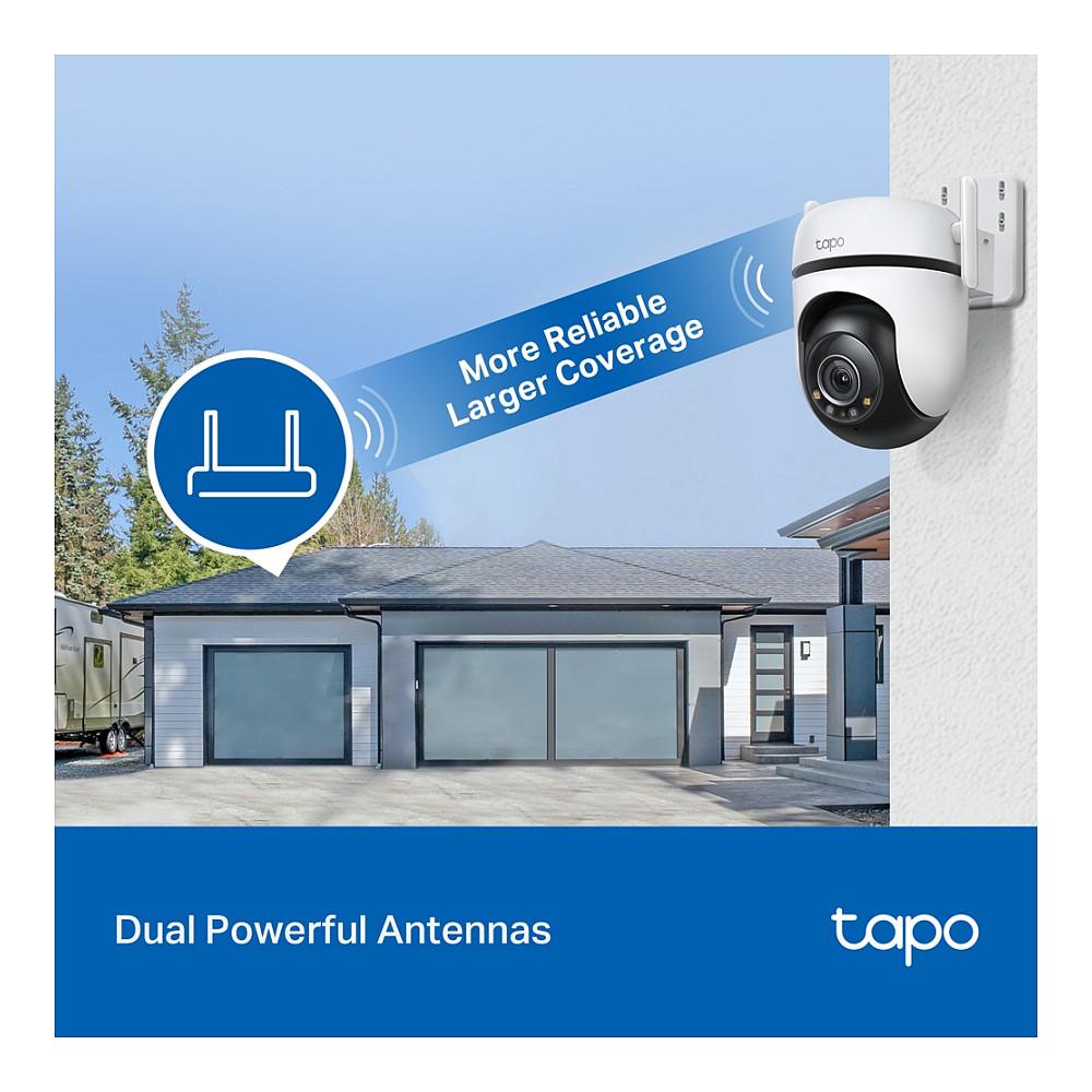 Kamerë Sigurie IP CCTV TP-Link Tapo C520WS, 2K 4MP, Wi-Fi, Pan & Tilt 360° - Zezë/Bardhë - 7