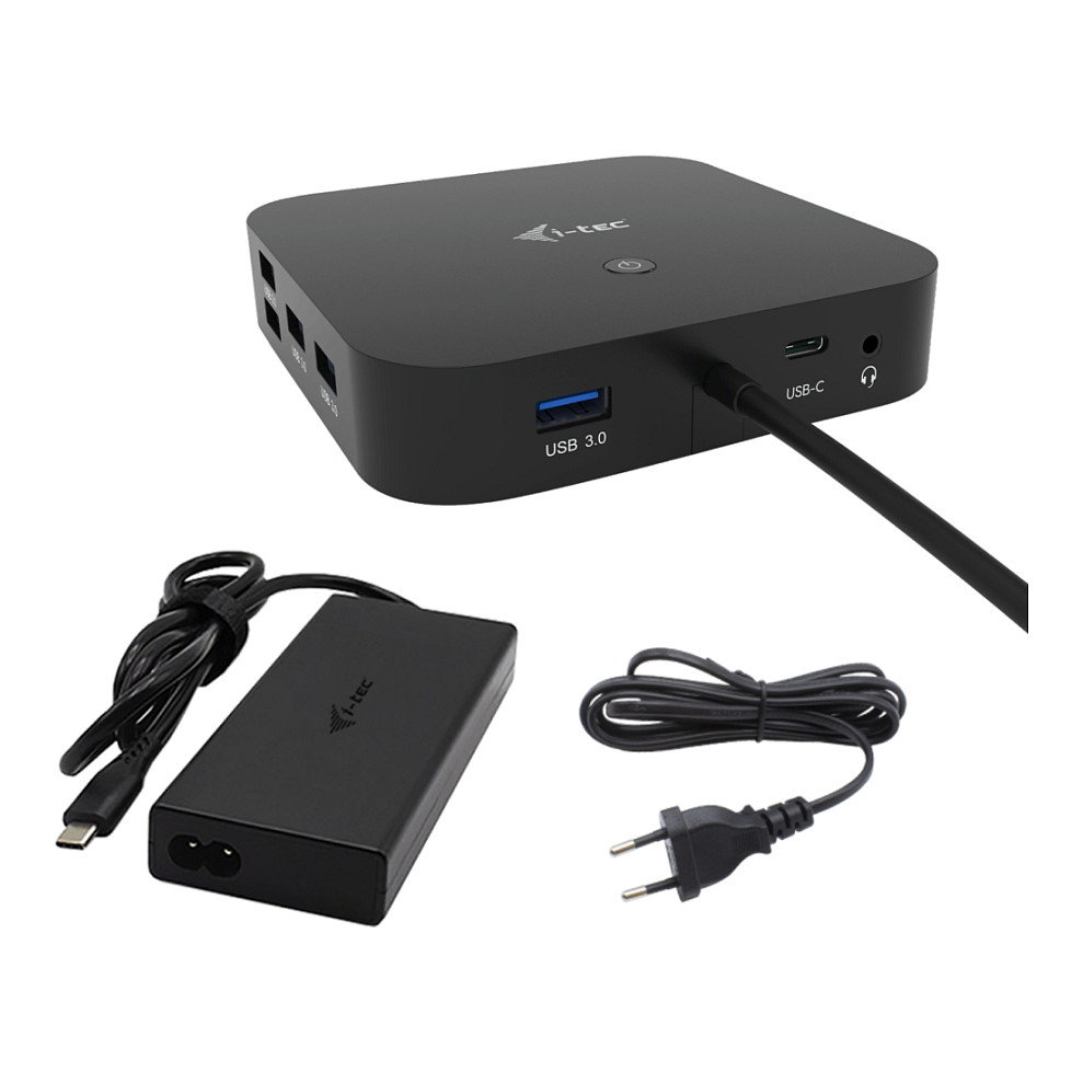 Docking Station I-TEC USB-C / HDMI + 2x DisplayPort / PD / LAN / USB - Metalik - 1
