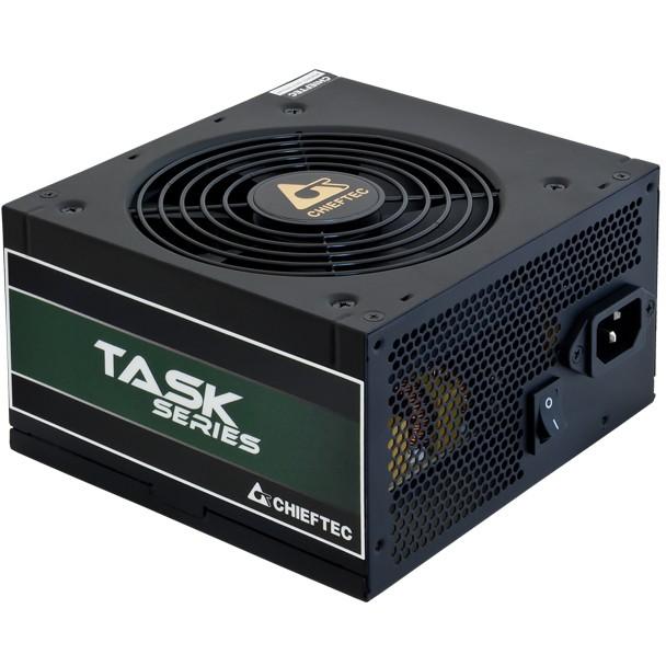 Furnizues Energjie Chieftec TASK TPS-500S, 500W, 80 PLUS Bronze, ATX 2.3, Non-Modular, 1x PCIe 6+2 pin – Zezë