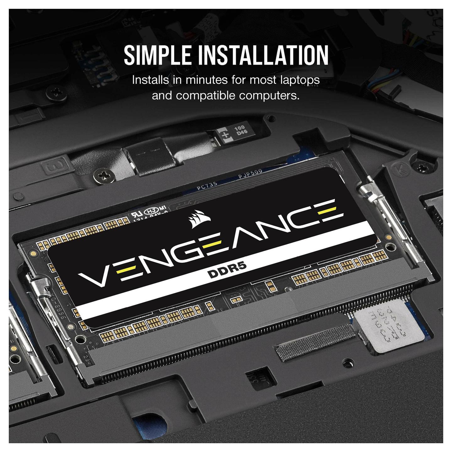 RAM Memorie DDR5 Corsair Vengeance / 64GB (2x32GB) / SO-DIMM / 5600MHz / CL48 / 262-pin / ECC - 8