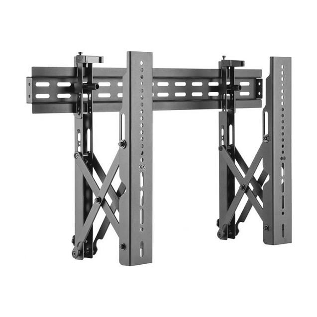 Mbajtëse Muri për TV Equip 650351 / 37"-70" / 45kg / Pop-Out / Video Wall - Zezë - 2