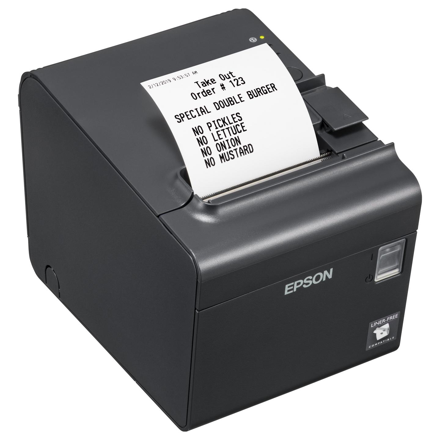 Printer Label Epson TM-L90LF (682), termik direkt, 203 dpi, 80 mm, USB, RS-232 - Hiri