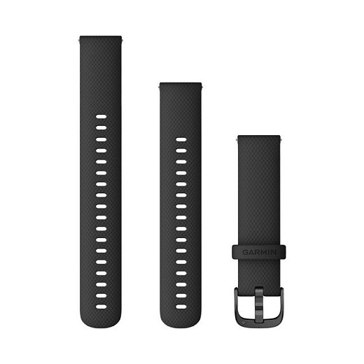 Rrip për Orë të Mençur Garmin Quick Release Band / Silikon / 18 mm - E Zezë