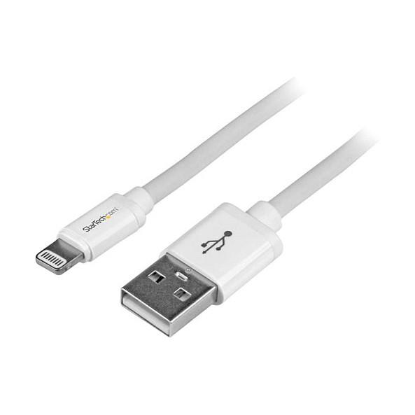 Kabllo USB StarTech.com USBLT2MW, USB-A në Lightning, 2 m, USB 2.0, 480 Mbps, MFi - Bardhë - 2