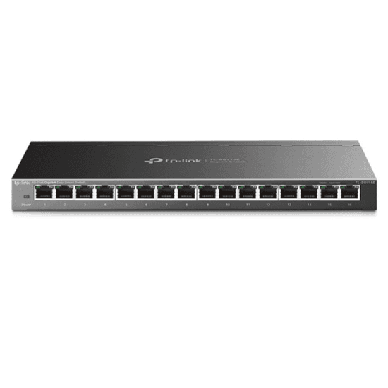 TP-Link TL-SG116E Easy Smart Gigabit Switch – 16× RJ45, Metal, VLAN, QoS - 1