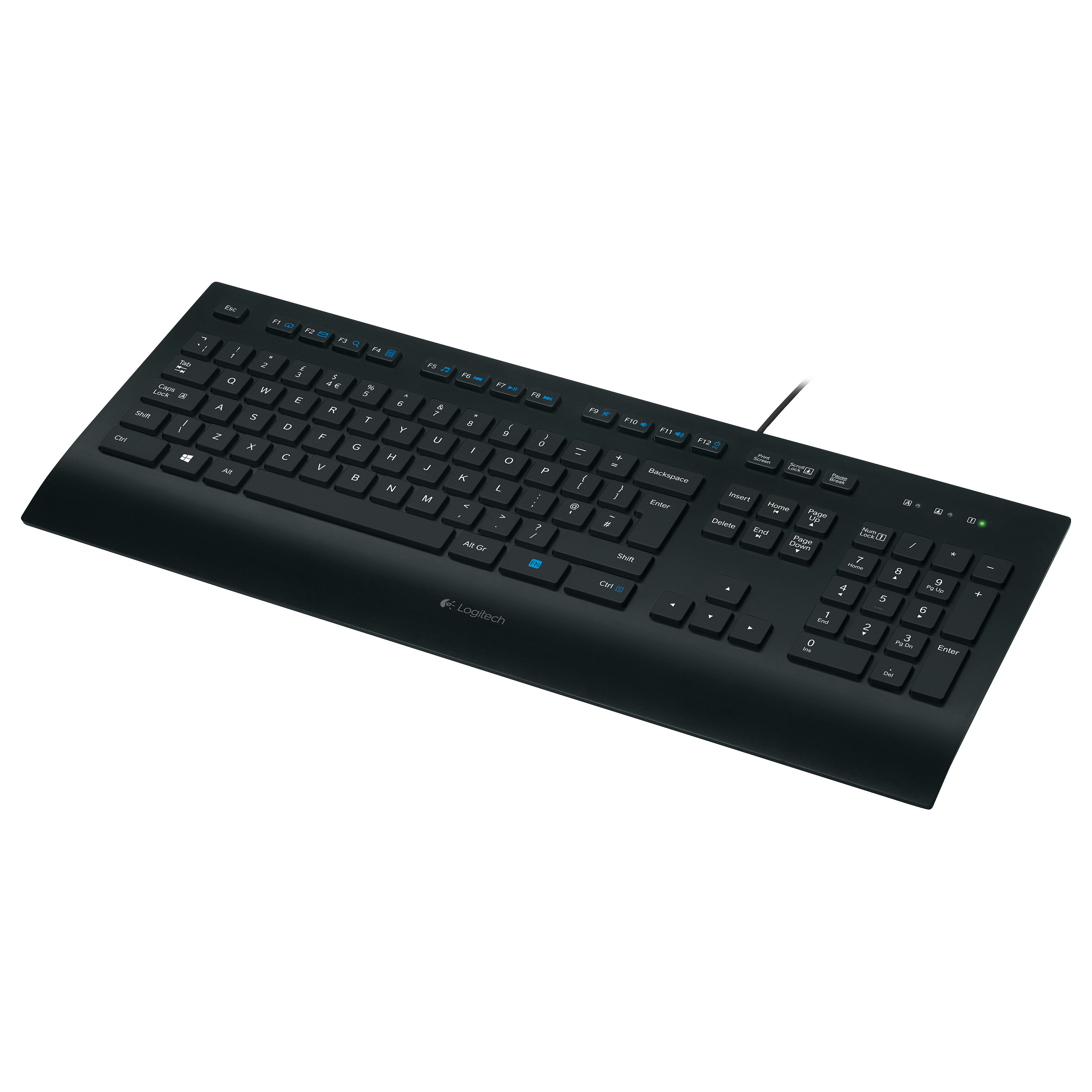 Tastierë Me kabllo Logitech K280e USB Keyboard for Business / German Layout – Zezë - 1