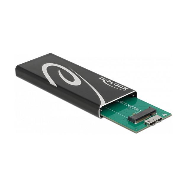 Këllëf për SSD DeLOCK 42007 / M.2 SATA / USB 3.2 Gen 2 / 6Gbps / 2230-2280 – Zezë - 3