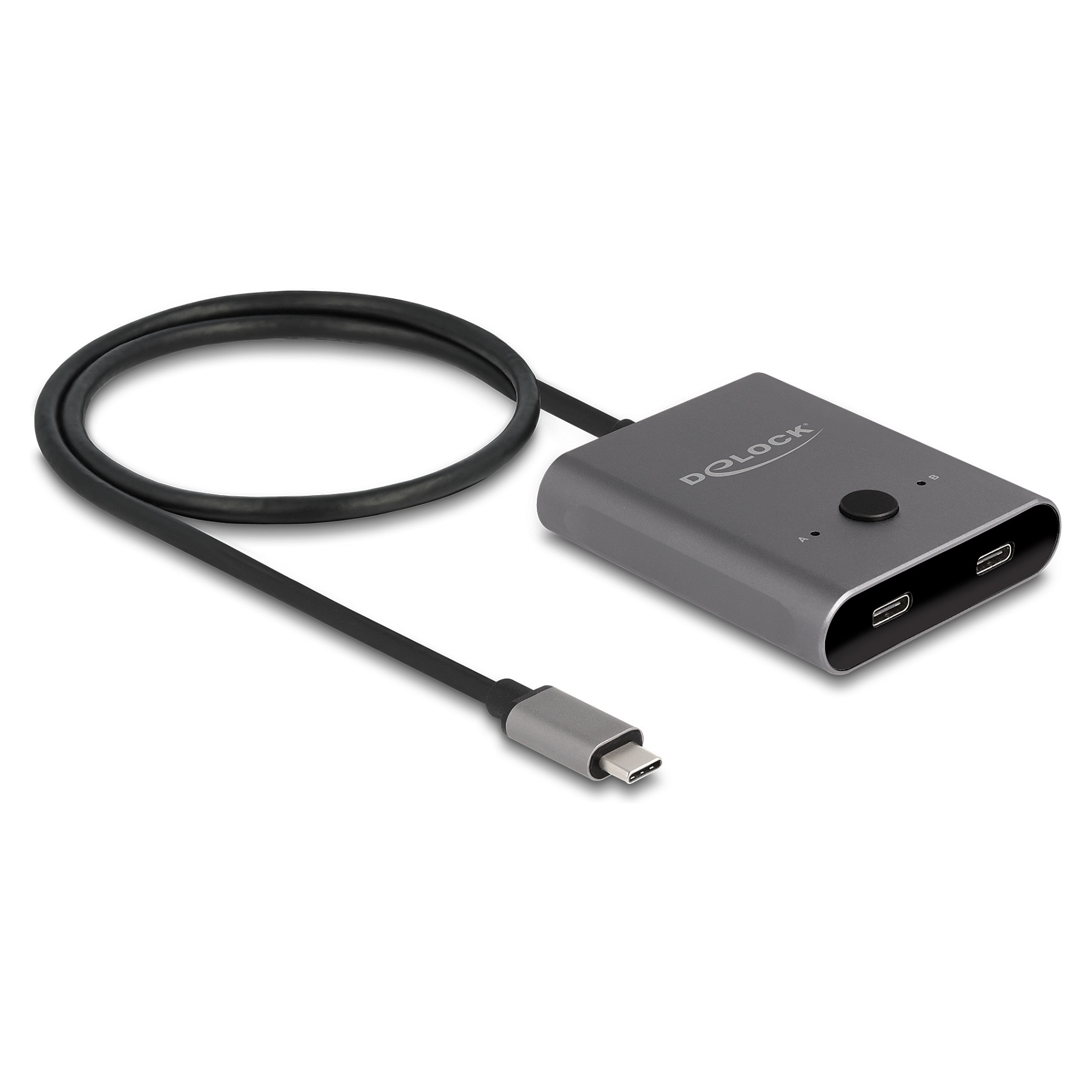 Switch USB DELOCK / 10 Gbps / USB Type-C / 2 në 1 / Bidirectional / 8K - 1