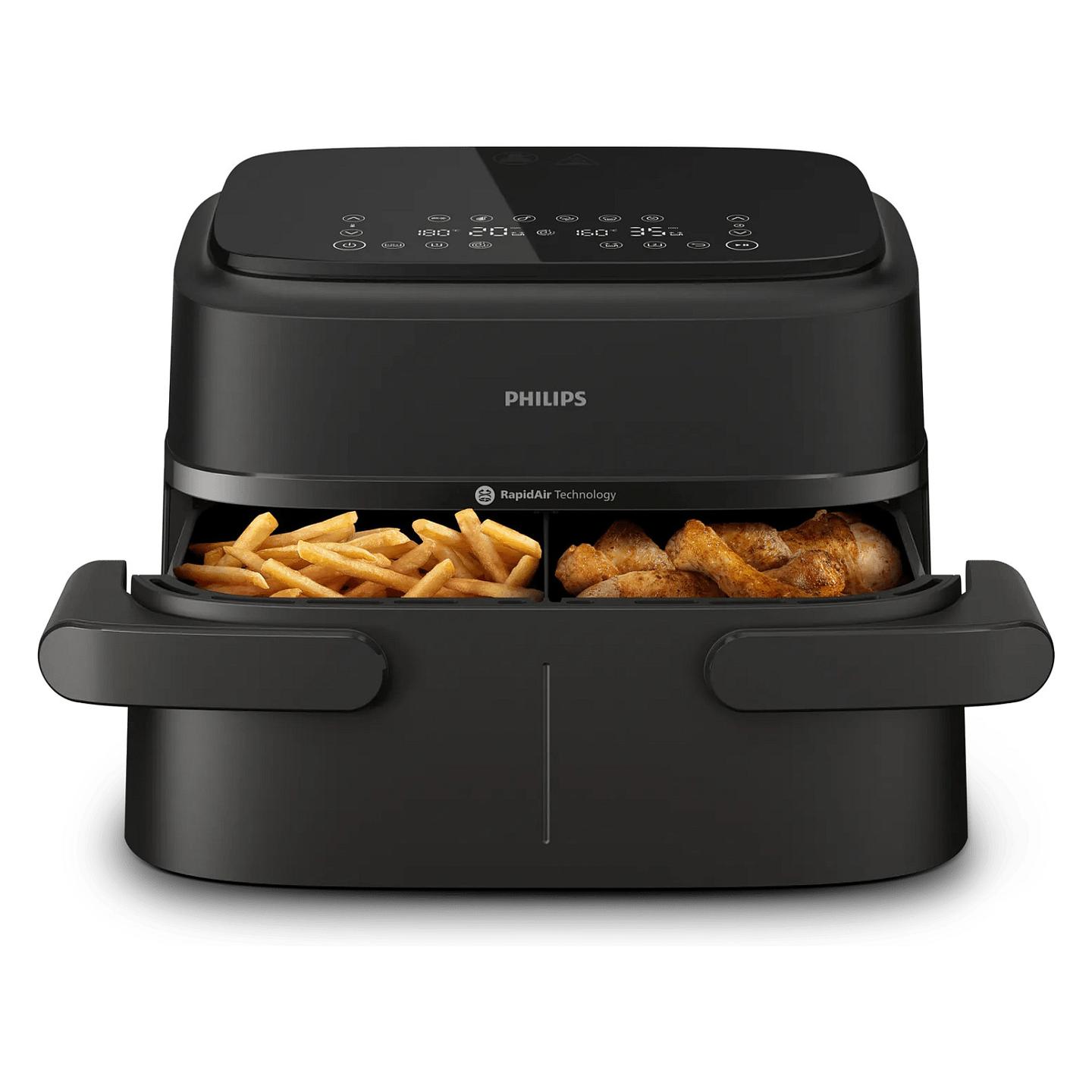 Fryer Philips 1000 Series / NA150/00 / 7.1L / 2450W / 2x3.55L / 6 Programe / 40–200°C / RapidAir Plus / Sync – Zezë - 5