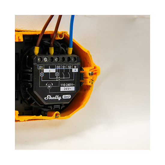 Shelly Relais "2PM Gen3" WLAN max. 16A 2 Kanäle BT Messfunktion Unterputz - 3
