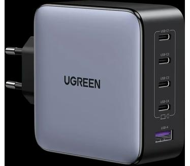 Karikues UGREEN 35536, 100W, GaN, 4x USB-C, 1x USB-A, 5-Porta-Zezë
