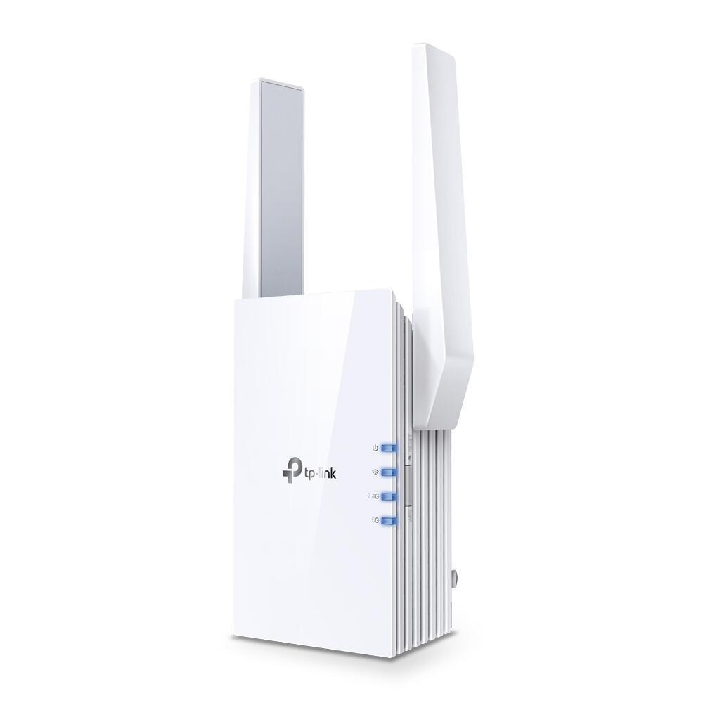 TP-Link RE705X / Wi-Fi 6 / AX3000 / Dual-Band / 3000Mbps / 2×2 MIMO / OFDMA / Beamforming / 160MHz / 2× Antena të jashtme / 1× Gigabit Ethernet / EasyMesh - Bardhë - 1