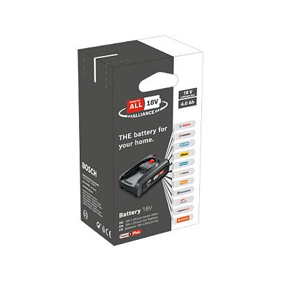 Bateri Bosch PBA 18V 4.0Ah PowerPlus, 18V, 4Ah, 72Wh, Li-Ion - Zezë - 3