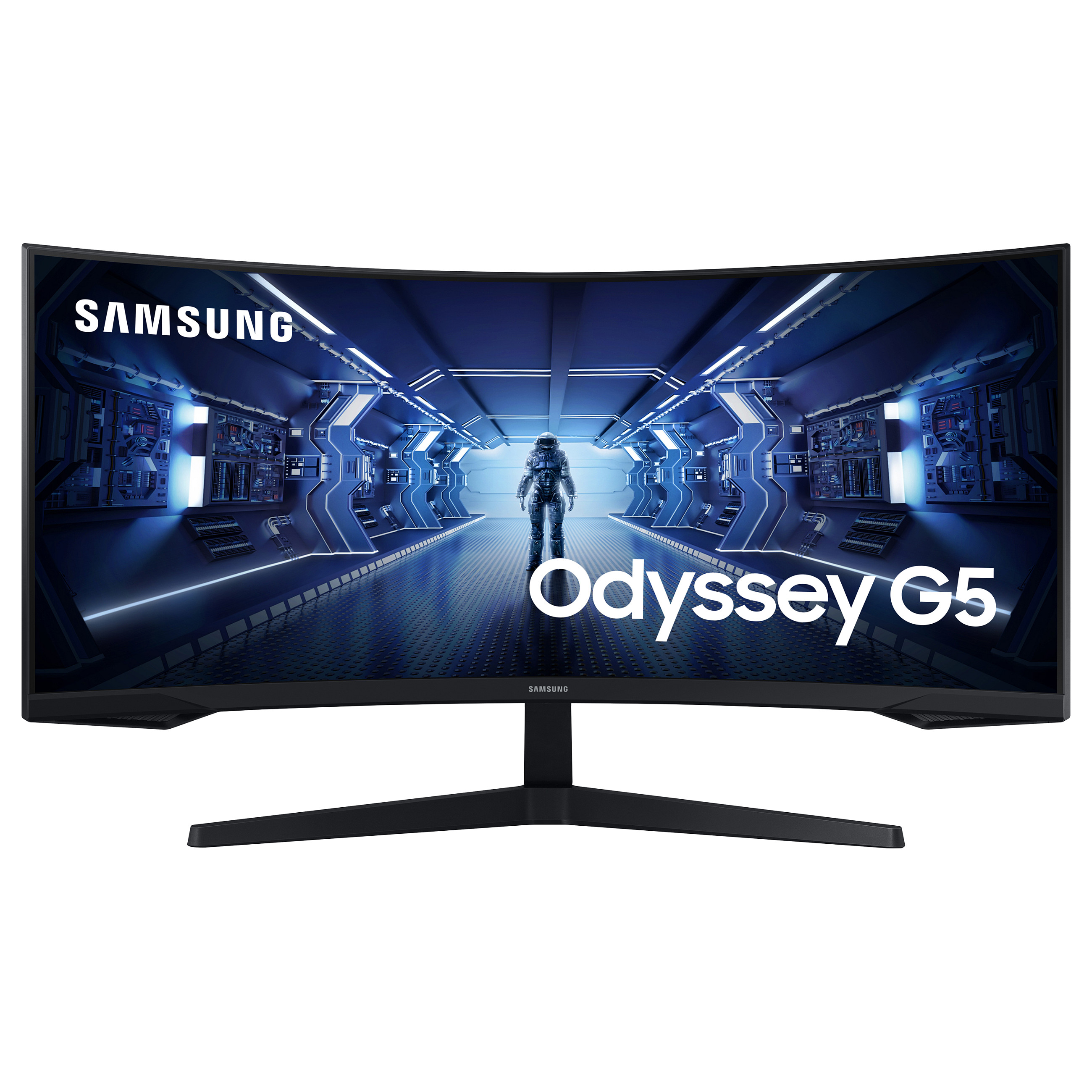 Monitor Samsung Odyssey G55T / 34''/ UWQHD VA Curved / 165Hz / 1ms / HDMI+DP - Zezë - 1