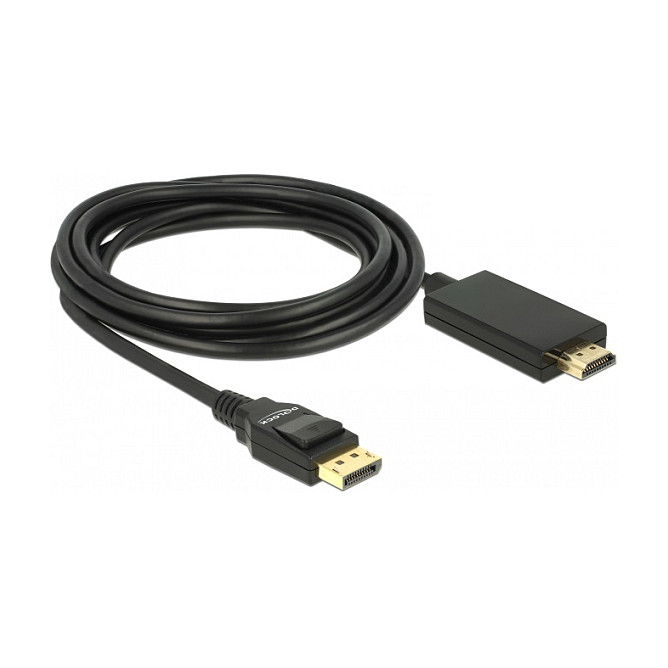 DELOCK DisplayPort 1.2 to High-Speed HDMI-A Cable - 1
