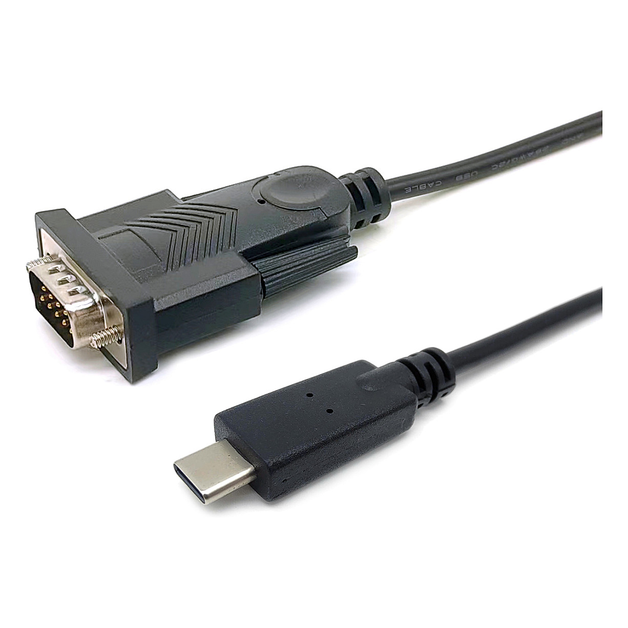 Kabllo Adapter Equip USB-C & Seriell RS232-DB9 St/St 1.50m / e zezë - 1